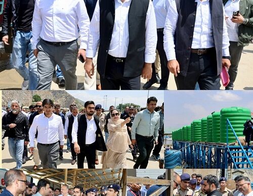 DC Srinagar, SMC Commissioner visit Yatra Transit Camp Pantha Chowk; Conduct onsite review of preparedness, arrangements for smooth, seamless conduct of annual pilgrimage
